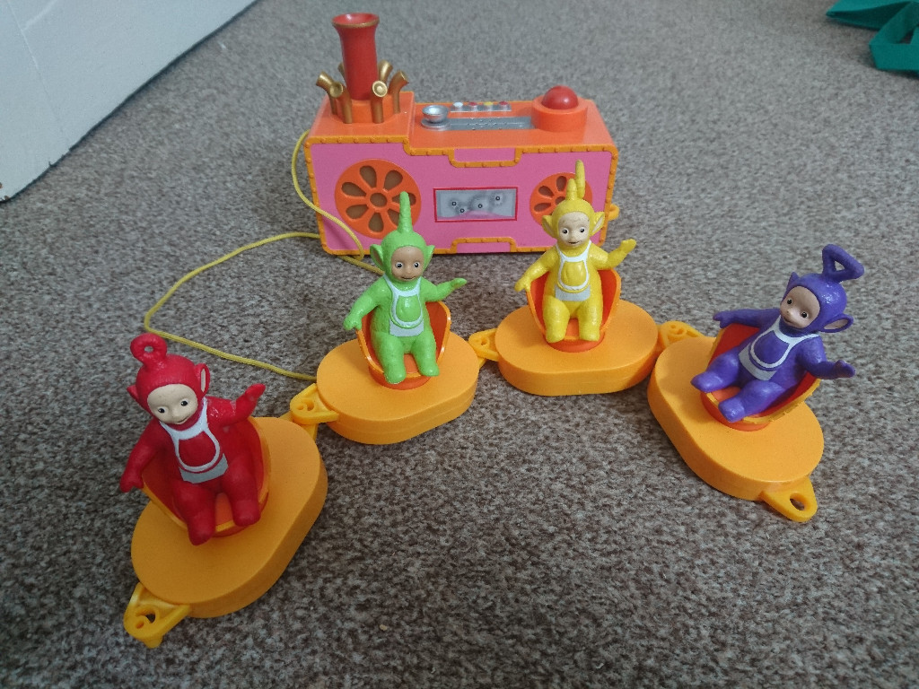 teletubbies pull along custard train